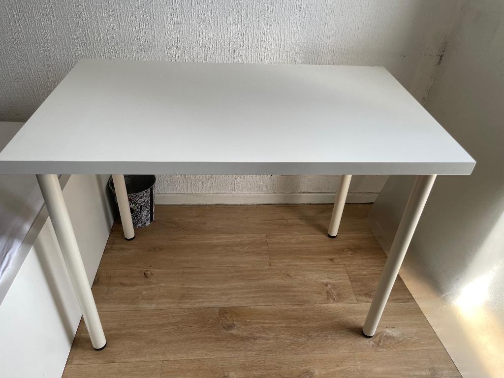 Bureau Linnmon IKEA blanc, Maison & Meubles, Bureaux, Bureau d'écolier, Classique, Enlèvement, Utilisé