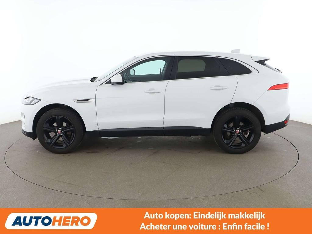 Jaguar F-Pace 20d Prestige AWD (bj 2018, automaat), Automaat, Wit, Leder, 193 g/km