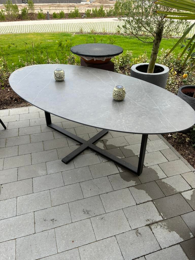 Keramische tafel voor binnen/buiten, Ophalen, Zo goed als nieuw