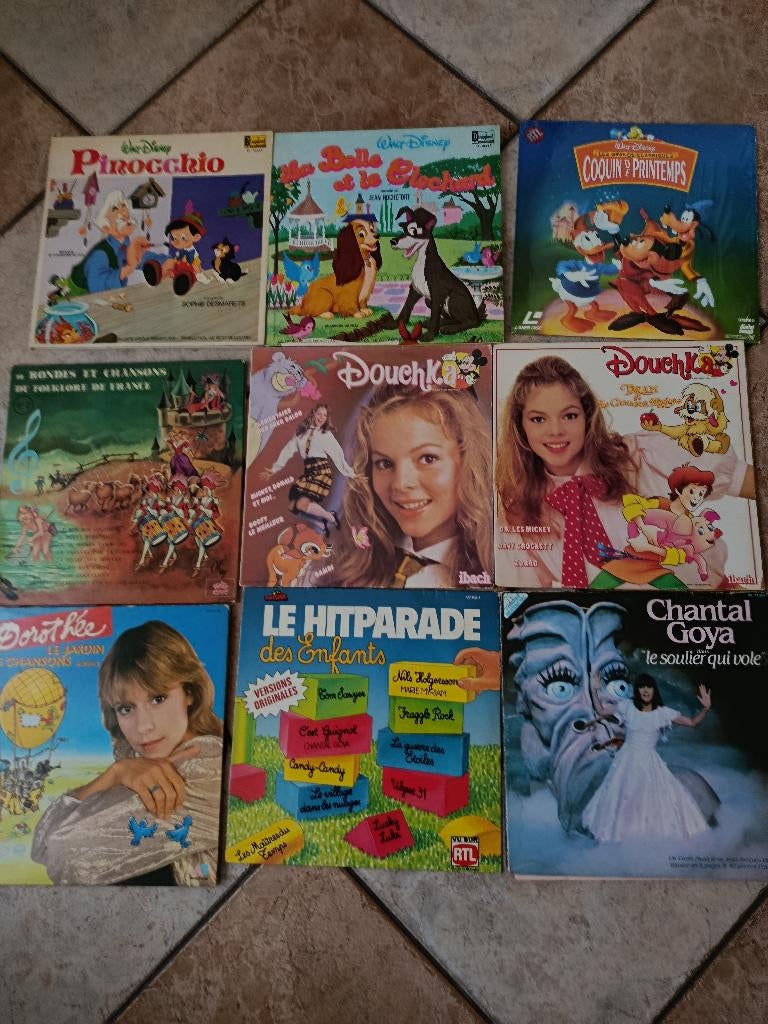 Lot de 9 vinyles pour enfants, CD & DVD, 12 pouces, Enlèvement ou Envoi, Utilisé, 2020 à aujourd'hui