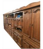 Eiken muurkast, Ophalen, Eikenhout, 200 cm of meer, Rustiek