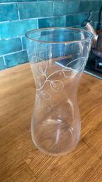Vaas met print, Minder dan 50 cm, Glas, Zo goed als nieuw, Ophalen