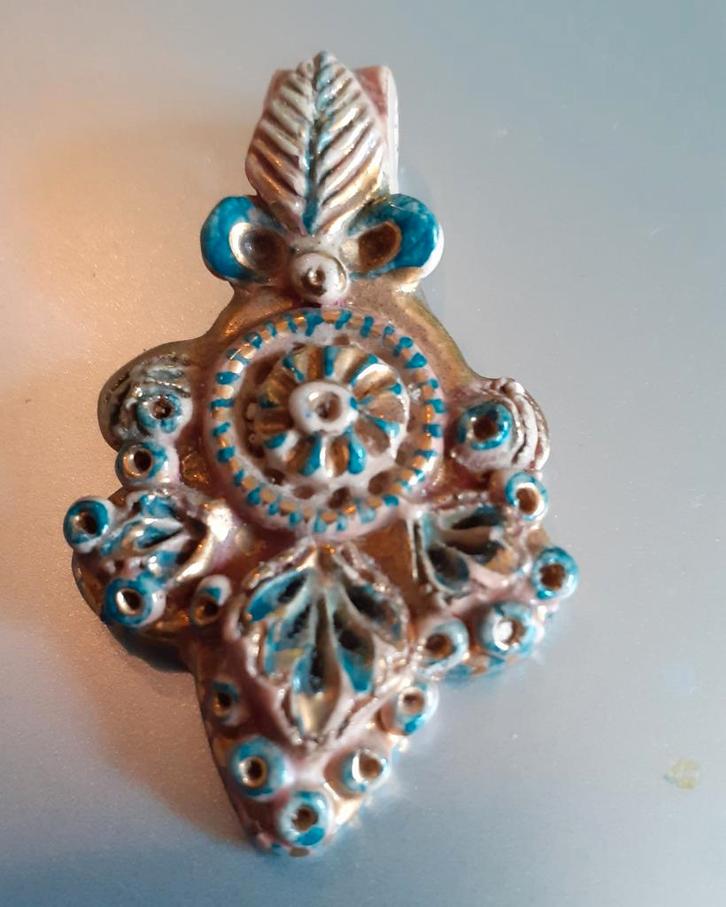 (D)  rare pendentif maitrise de nimy fernande massart, Antiek en Kunst, Antiek | Keramiek en Aardewerk, Ophalen of Verzenden