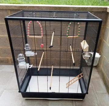 Grote kooi met accessoires  beschikbaar voor biedingen