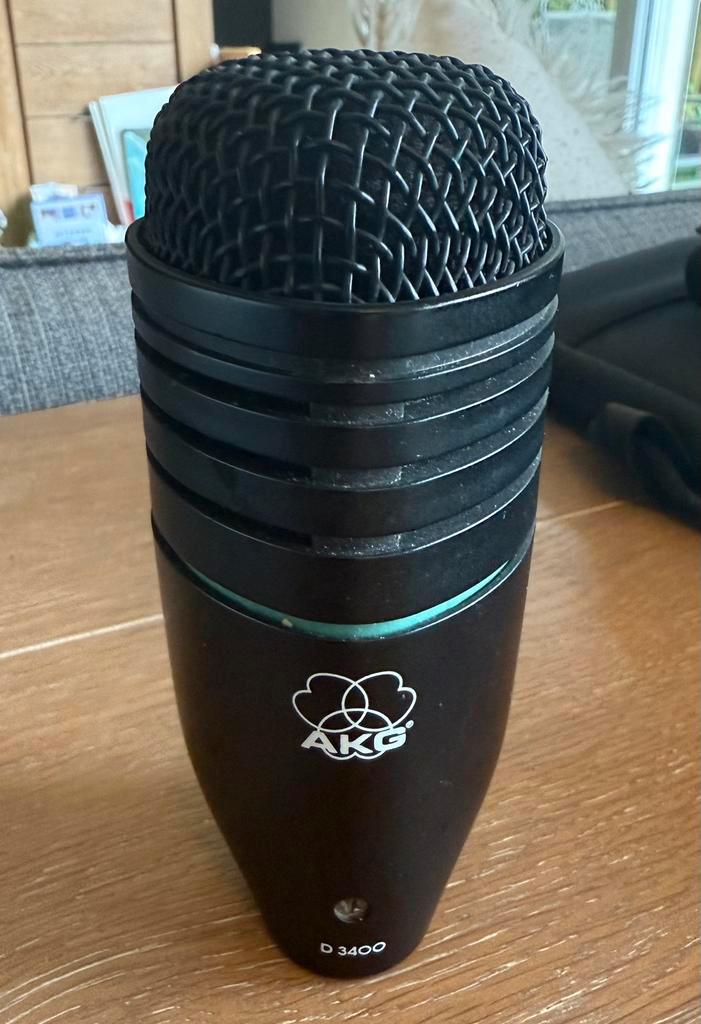 Akg D-3400 - Instrument microphone, Muziek en Instrumenten, Microfoons, Zo goed als nieuw, Verzenden
