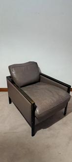 Vintage lederen fauteuil, Enlèvement, Utilisé