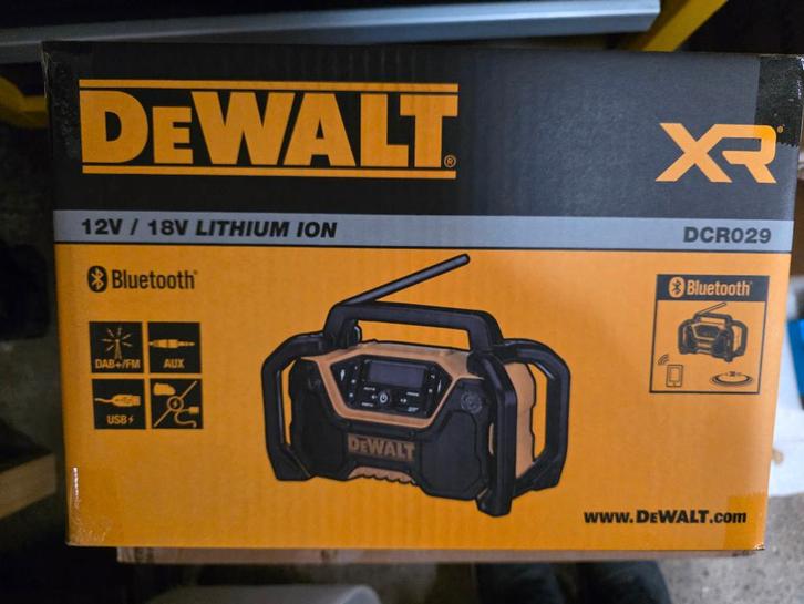 Dewalt radio DCR029 neuve, Doe-het-zelf en Bouw, Gereedschap | Machine-onderdelen en Toebehoren, Nieuw, Ophalen