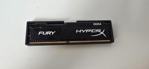 HyperX Fury Black 8GB DDR4 RAM, Computers en Software, RAM geheugen, Zo goed als nieuw, Desktop, 8 GB, DDR4, Ophalen of Verzenden
