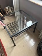 stalen salontafel, Huis en Inrichting, Tafels | Salontafels, Ophalen, Zo goed als nieuw