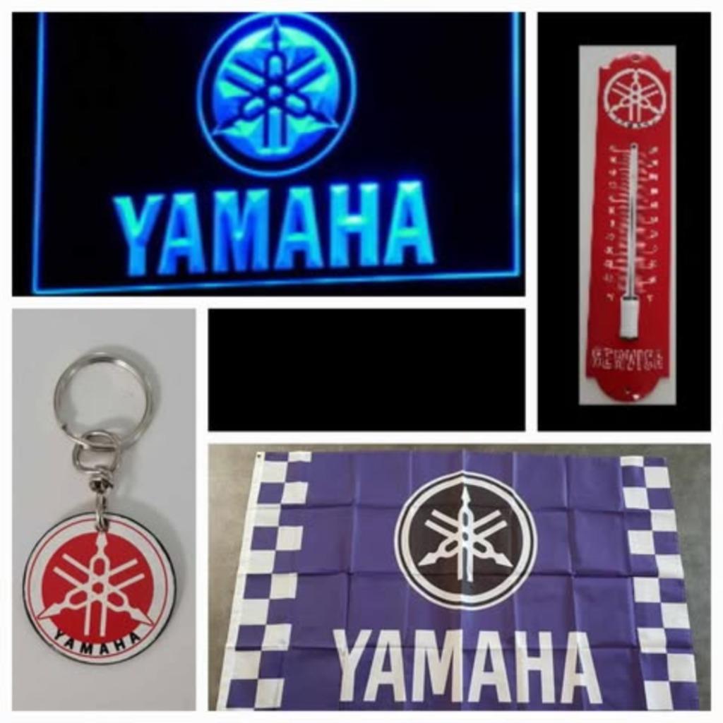 Yamaha sleutelhanger borden vlag thermometer beker lamp, Verzamelen, Merken en Reclamevoorwerpen, Nieuw, Overige typen, Ophalen of Verzenden