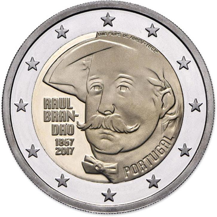 2 euro Portugal 2017 - Raul Brandao (UNC), Postzegels en Munten, Munten | Europa | Euromunten, Losse munt, 2 euro, Portugal, Ophalen of Verzenden