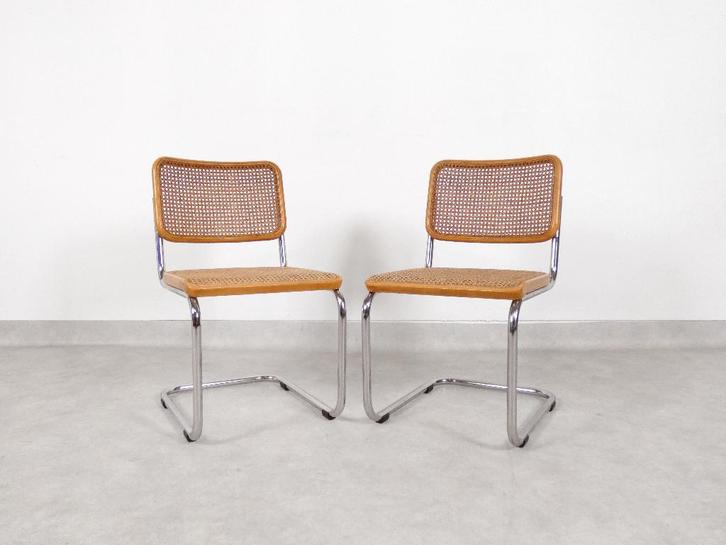 2 Thonet S32 stoelen, Maison & Meubles, Chaises, Utilisé, Deux, Métal, Brun, Enlèvement ou Envoi