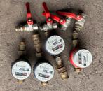 4 compteurs d’eau UNIMAG + robinets, Enlèvement, Utilisé