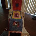 Grote vintage gehaakte deken, Huis en Inrichting, Verzenden, Gebruikt