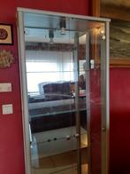 vitrine kast glas, Huis en Inrichting, Ophalen, Met plank(en), Minder dan 50 cm, Gebruikt