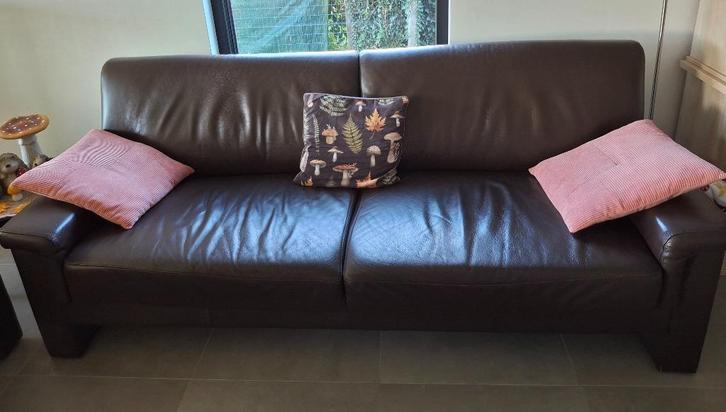 Salon, Huis en Inrichting, Zetels | Complete zithoeken, Gebruikt, Leer, Ophalen