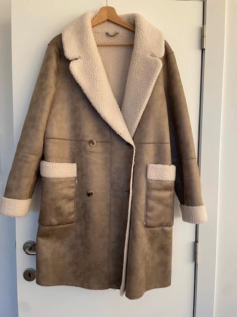 Vila reversibel mantel nepbont, Vêtements | Femmes, Vestes | Hiver, Neuf, Taille 42/44 (L), Beige, Enlèvement