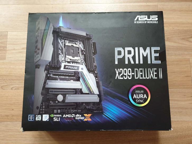 Moederbord Asus x299 Prime Deluxe II te koop, Informatique & Logiciels, Cartes mères, Comme neuf, Intel, DDR4, Enlèvement ou Envoi