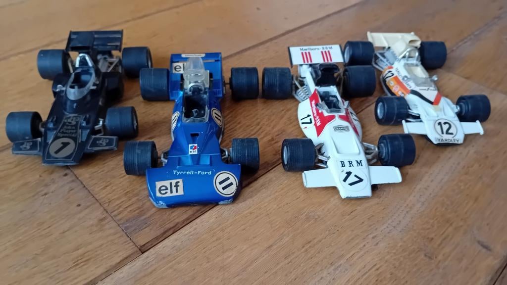 Polistil F1 wagentjes 70's, Hobby en Vrije tijd, Modelauto's | 1:24, Zo goed als nieuw, Ophalen of Verzenden
