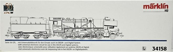 Marklin 34158, Hobby en Vrije tijd, Modeltreinen | H0, Zo goed als nieuw, Locomotief, Wisselstroom, Märklin, Analoog, NS, Ophalen of Verzenden