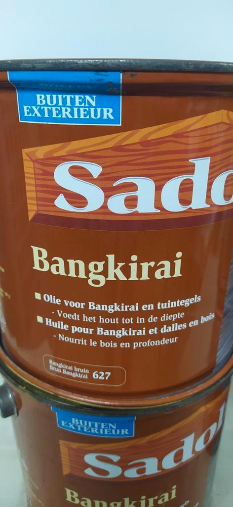 Sandolin Bankirai olie. 2,5 liter/pot. NIEUW., Bricolage & Construction, Peinture, Vernis & Laque, Neuf, Brun, Enlèvement ou Envoi