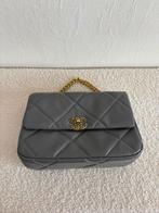 Grijze leer cuir chanel handtas schoudertas, Overige merken, Nieuw, Ophalen of Verzenden, Grijs