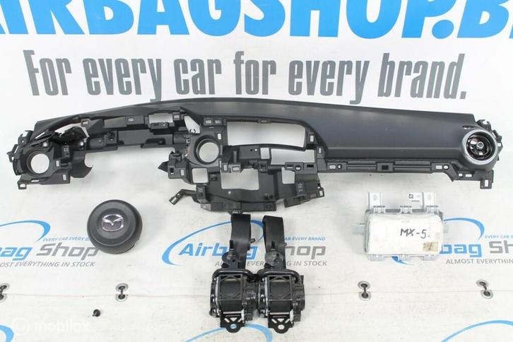 Airbag set - Dashboard zwart Mazda MX-5 (2015-heden), Auto-onderdelen, Dashboard en Schakelaars, Gebruikt, Ophalen of Verzenden