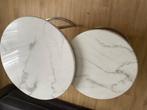 Table basse marbrer en acier, Ophalen, Overige materialen, 50 tot 75 cm, Rond