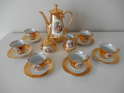 Wunsiedel Royal verguld koffieservies, Antiek en Kunst, Antiek | Servies compleet, Ophalen