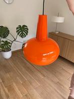 Vintage oranje hanglamp - Italiaans Murano glas - 1960's, Ophalen, Zo goed als nieuw, Glas