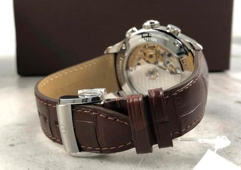 Baume en Mercier Clifton Moonphase, Handtassen en Accessoires, Horloges | Heren, Zo goed als nieuw, Staal, Leer, Ophalen