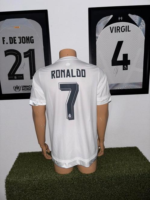 Real Madrid thuisshirt 2015-2016 Ronaldo, Sport en Fitness, Voetbal, Zo goed als nieuw, Shirt, Maat M, Verzenden