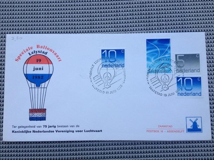 Pays-Bas - Une montgolfière spéciale vole à Lelystad 1982, Timbres & Monnaies, Timbres | Pays-Bas, Affranchi, Après 1940, Enlèvement ou Envoi