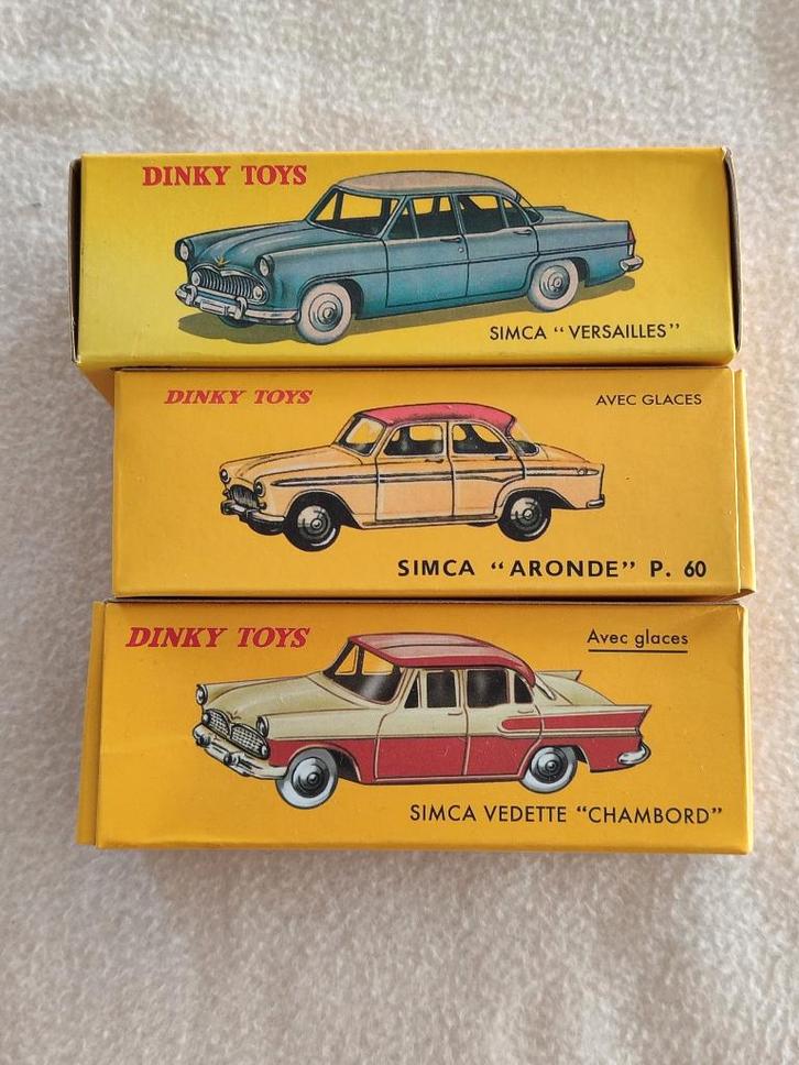 Lot nr. 16 _ Dinky Atlas _ Simca Versailles_Chambord_Aronde, Hobby en Vrije tijd, Modelauto's | 1:43, Zo goed als nieuw, Auto