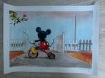 Fine Art Glicée Mickey Mouse gesigneerd, Autres types, Mickey Mouse, Enlèvement ou Envoi, Neuf