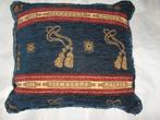 Coussin velours vert ou bleu., Ophalen of Verzenden, Nieuw, Blauw, Rechthoekig