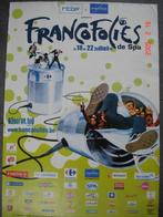 Francofolies de Spa - affiche 120x80 cm - 2007, Verzamelen, Gebruikt, Ophalen of Verzenden, Rechthoekig Staand, Muziek