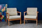 Paire de fauteuils Stella de Wilhelm Knoll en bois blond des, Ophalen