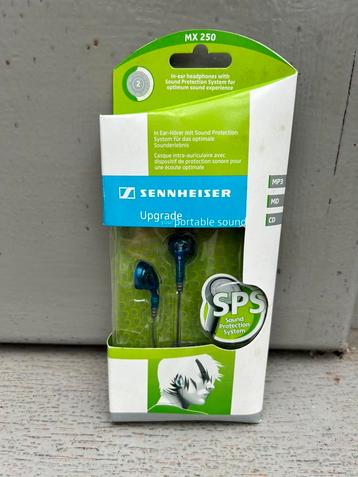 Sennheiser MX250 blauwe transparante oordopjes beschikbaar voor biedingen
