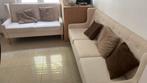 Woonkamer 3 + 2 beige, Huis en Inrichting, Ophalen, Zo goed als nieuw, Stof