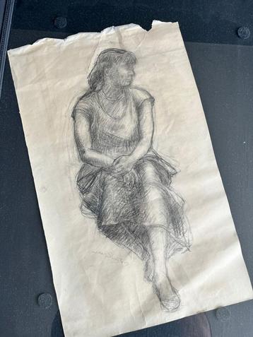 Tekening/schets Jan Sluijters gesigneerd! beschikbaar voor biedingen