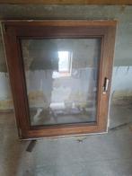 Meranti raam dubbel glas. 86x102 cm, Gebruikt, Ophalen of Verzenden, 75 tot 150 cm, 75 tot 150 cm