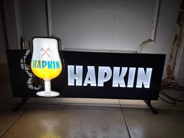Nieuwe lichtreclame Hapkin bier beschikbaar voor biedingen