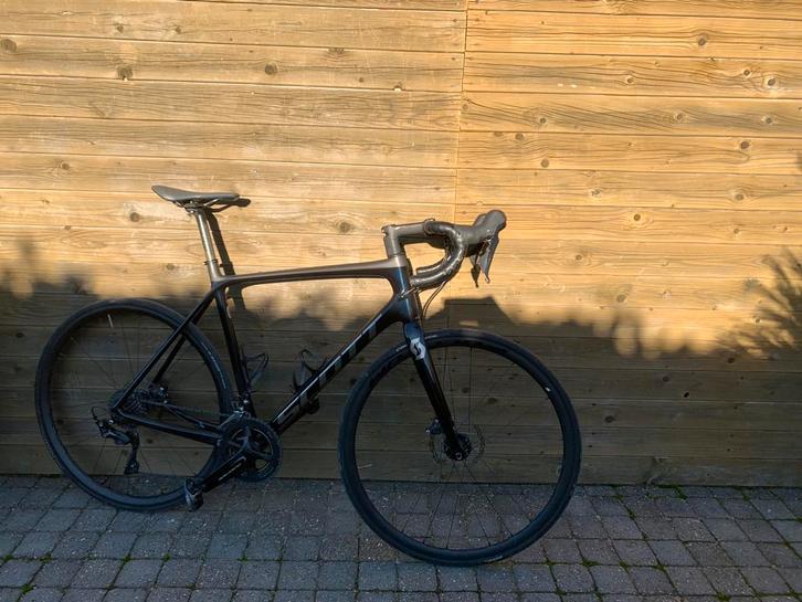 Scott addict, Fietsen en Brommers, Fietsen | Racefietsen, Zo goed als nieuw, 15 tot 20 versnellingen, 28 inch, Carbon, 53 tot 57 cm