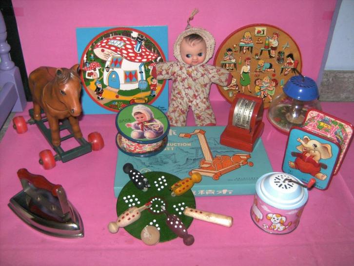 Mooi lot oud speelgoed., Antiek en Kunst, Antiek | Speelgoed, Ophalen of Verzenden