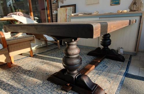 Table à manger ancienne table de monastère en chêne. 208x90x, Maison & Meubles, Tables | Tables à manger, Comme neuf, 50 à 100 cm