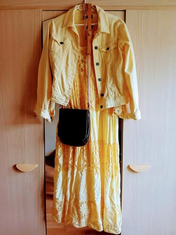 Robe longue + gilet + bijoux + sac à bandoulière, Enlèvement ou Envoi, Comme neuf