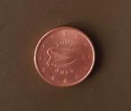 1 eurocent munt Ierland 2002, Postzegels en Munten, Ierland, Ophalen of Verzenden, 1 cent, Losse munt