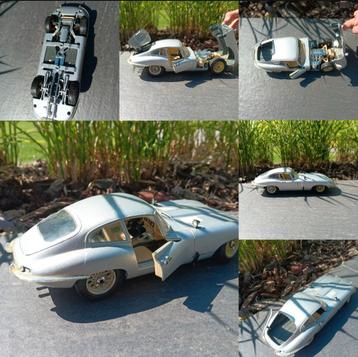 Burago Jaguar (1961) échelle : 1/18, Autos, Oldtimers & Ancêtres, Cuir, Argent ou Gris, Achat, Beige