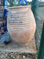 Grand vase de jardin grec en terre cuite en très bon état !, Comme neuf, Enlèvement ou Envoi